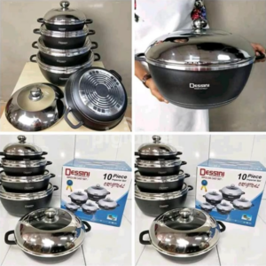 10 Pcs Dessini Cookware Set