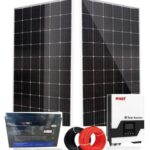 2kw complete solar backup system with a lithium battery