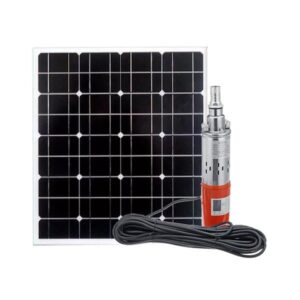 Complete 50m DC Solar Submersible Water Pump with 300Watts Panel
