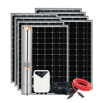 Difful 255 Meters Head, 6m3/H Solar water Pumping Sytem - 4DSC5.2-255-300-2200-A/D