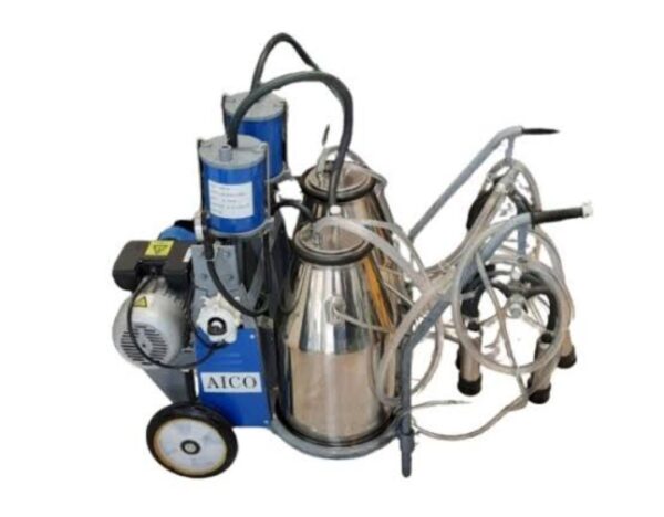 Double barrel milking machin
