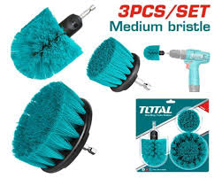 Total 3 Pcs Medium Bristle Brush set TACM3001