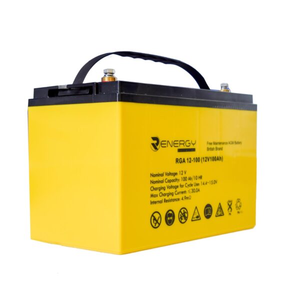 100ah 12v Battery Renergy Deep Cycle Maintenance Free