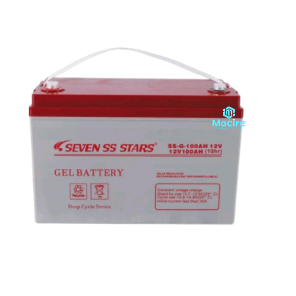 100ah 12v Gel Solar Battery - Seven SS Stars - Durable Construction