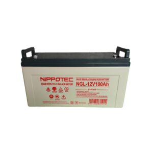 100ah 12v Nippotec Solar Battery - Deep Cycle, Maintenance Free