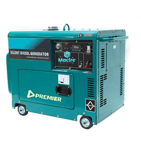 10.5Kva 1-Phase Premier Silent Diesel Generator w/o ATS - Heavy-Duty Design