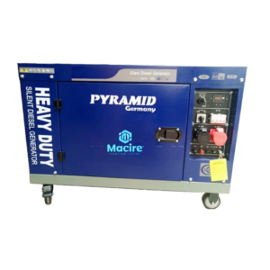 10.5Kva 3Ph Pyramid Equal Output Silent Diesel Generator with ATS – Blue Air-Cooled Heavy Duty Three Phase - Germany Technology