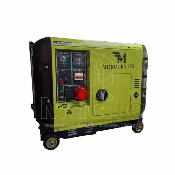 10kva 3 phase Mercury Uk Diesel Silent Generator