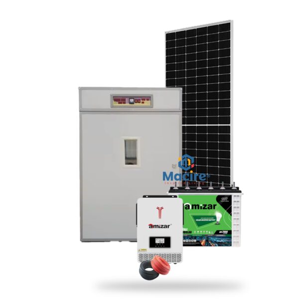 1232 Eggs Incubator + 1Kw Amizar Solar Kit 1000w - Tubular Battery Hybrid Inverter - Affordable & Reliable