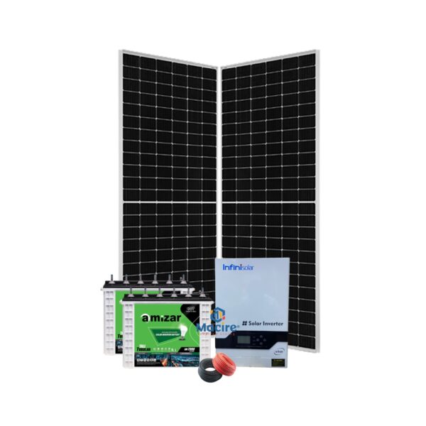 1.2Kw Solar Kit- 1000w 12v - Infinisolar Amizar Tubular - Cost-Effective