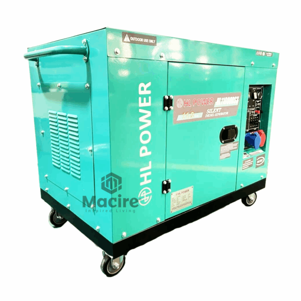 15Kva 3phase HL Power UK Silent Diesel Generator - HL15000DS3 ATS Three Phase - Heavy Duty Design