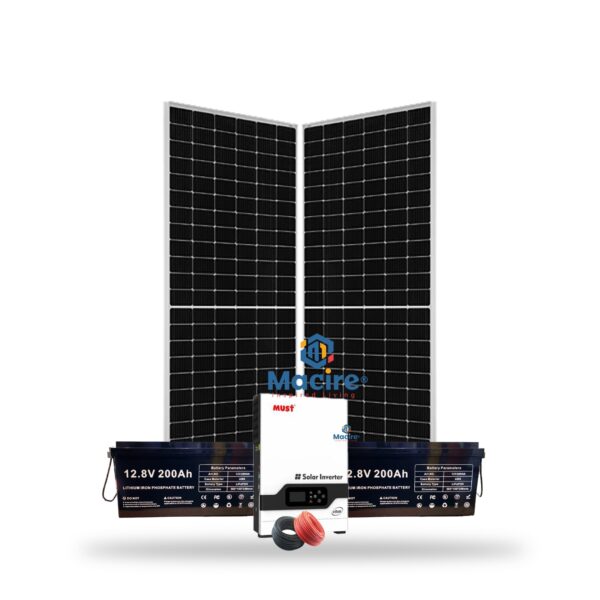1.5Kw Lithium Solar Kit 1500w - Alltop 200ah Lithium Must Inverter - Reliable Energy Supply
