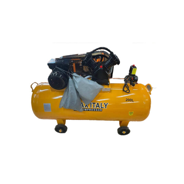 200l Electric Air Compressor Double Piston 3 Hp Motor 8 Bars 116psi Pressure