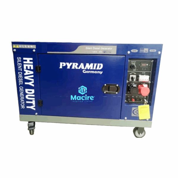 20Kva 1Ph Pyramid Silent Diesel Generator with ATS – Blue Air-Cooled Heavy Duty Single Phase - Germany Technology