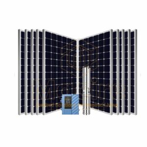 255m 2.2kw Solar Borehole Pump Kit 5200L/H - Trunsun 4DSC5.2-255-300-2200-A/D AC DC 300V 4"