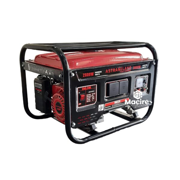 2.8kVA Astramilano AM2500EX Rope Start Petrol Generator