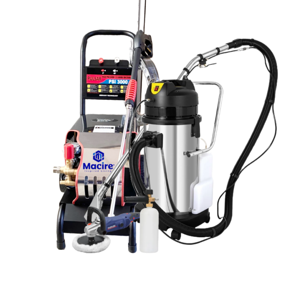 3000Psi Pulsar Carwash Kit - 30L 5in1 Carpet Cleaner & Buffing Machine