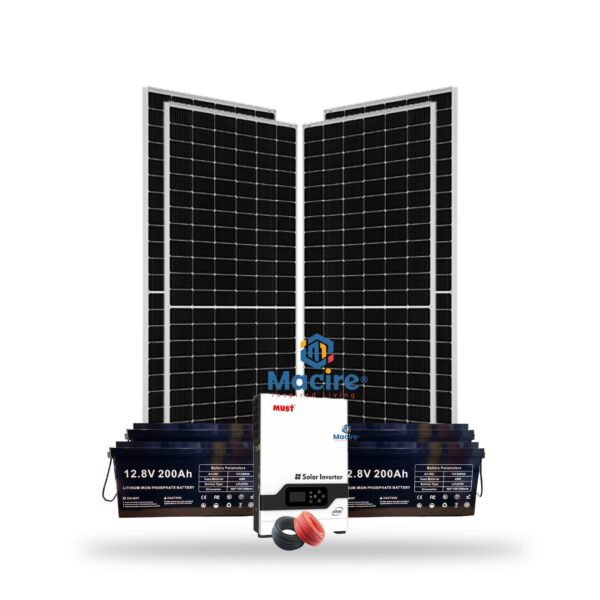 3.2Kw Lithium Solar Kit 3200w - Alltop 200ah Lithium Must Inverter - Reliable Energy Supply