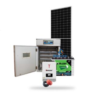 352 Eggs Incubator + 1Kw Amizar Solar Kit 1000w - Tubular Battery Hybrid Inverter - Affordable & Reliable