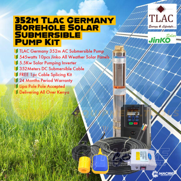 352M TLAC Germany Borehole Solar Submersible Pump Kit