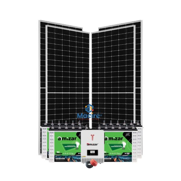3Kw Amizar Solar Kit 3000w - Tubular Battery Hybrid Inverter - Reliable Energy Supply