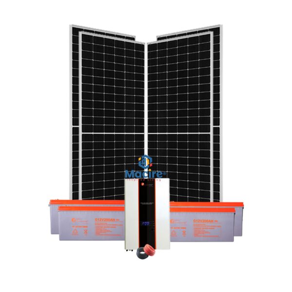 3Kw Felicity Solar Kit - 3000w 24v Hybrid Inverter Gel Batteries - Reliable Energy Supply