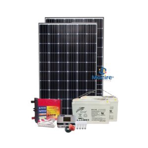 3Kw PWM Solar 3000w Kit - With Original Ritar Batteries + 4 Free Bulbs + Power Extension