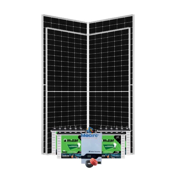 3Kw Solar Kit - 3000w 24v - Amizar Tubular Infinisolar - Durable & Long-Lasting
