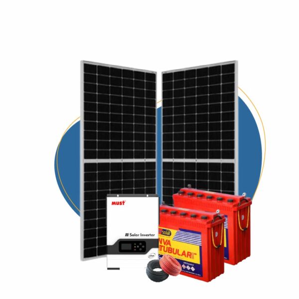 3kw Super Solar Kit - Jinko Must Hybrid Inverter Ceil Tubular Batteries