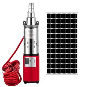 50m 1500L/h 24v Premier Solar DC Water Pump Deep Well JZDC3S24-250 with 250watts Panel