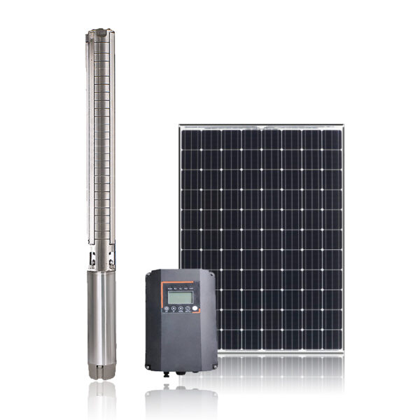 5hp 250m 10200L/Hr Solar Water Pump 4SP5-24 5100W AC DC Submersible Borehole Pump Cevada Italy