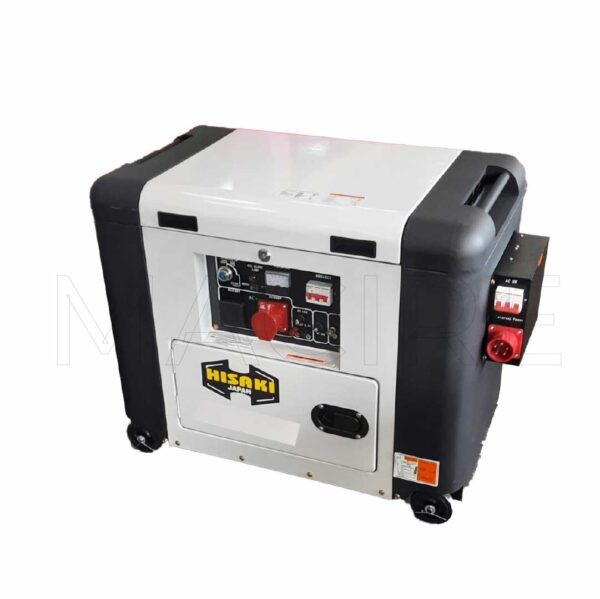 9.37Kva Hisaki Diesel Silent Generator 3Phase Heavy Duty with ATS
