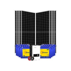 Growatt 12kva Solar Power System Kit With Jinko Panels Luminous Tubular Batteries