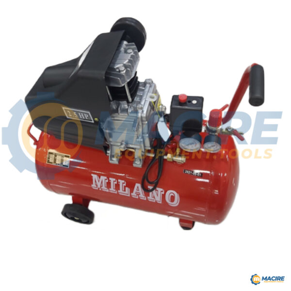Milano Italia 50 liters Air Compressor Single piston – Heavy Duty