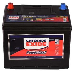 NS70 MFR Powerlast Car Battery Maintenance Free Chloride Exide