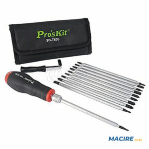 PRO'SKIT SD-T636 SCREWDRIVER 12-PCS SET TORQUE