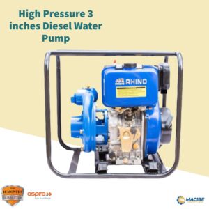 Rhino High pressure 75mtr head 186F 10hp disel engine (Key Start with Battery)
