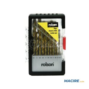 ROLSON DRILL BIT 19-PCS SET 1-10mm TITANIUM