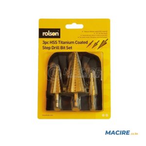 ROLSON DRILL BIT STEP 3-PCS SET