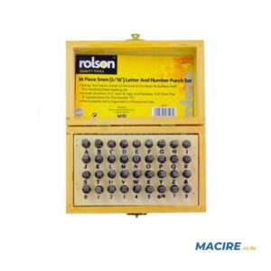 ROLSON LETTER & NUMBER PUNCH 36PC SET