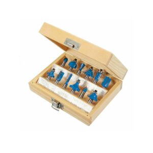 SILVERLINE BIT ROUTER 1/4" 12-PCS SET