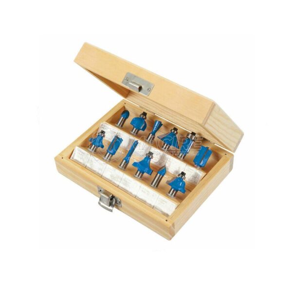 SILVERLINE BIT ROUTER 1/4" 12-PCS SET