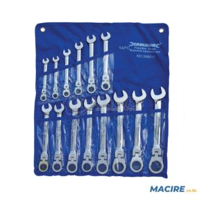 SILVERLINE SPANNER RATCHET COMBINATION 6-PCS SET 6-17MM