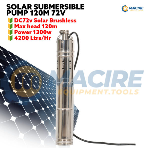SOLAR SUBMERSIBLE PUMP 120M 72V
