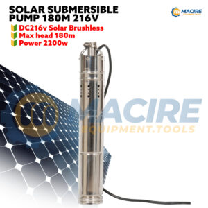 SOLAR SUBMERSIBLE PUMP 180M 216V