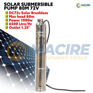 SOLAR SUBMERSIBLE PUMP 80M 72V