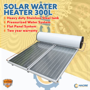 Solar Water Heater 300L Pressurized Flat Panel System