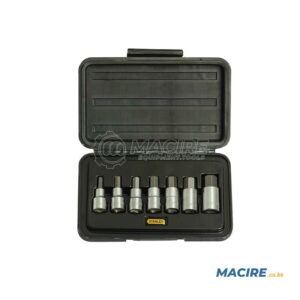 STANLEY 1/2" DR. HEX BIT SOCKET SHORT ARM 7-PCS 6-19MM