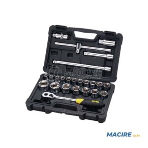 STANLEY 1/2" DR. SOCKET SET 13-PCS DEEP IMPACT 10-24MM