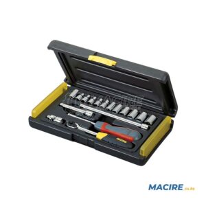 STANLEY 1/4" DR. SOCKET SET 17-PCS 4-13MM